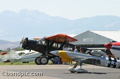 Aircraft at the annual fly in at Pogreba Field, Three Forks, Montana