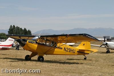 Aircraft at the annual fly in at Pogreba Field, Three Forks, Montana