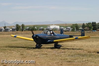 Aircraft at the annual fly in at Pogreba Field, Three Forks, Montana