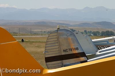 Aircraft at the annual fly in at Pogreba Field, Three Forks, Montana