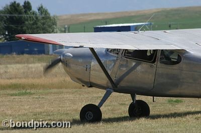 Aircraft at the annual fly in at Pogreba Field, Three Forks, Montana