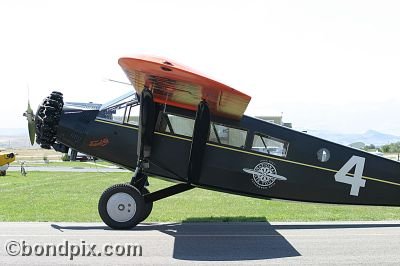 Travelair Aircraft at the annual fly in at Pogreba Field, Three Forks, Montana