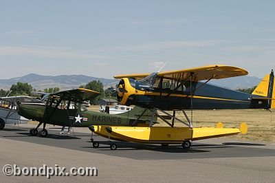 Aircraft at the annual fly in at Pogreba Field, Three Forks, Montana