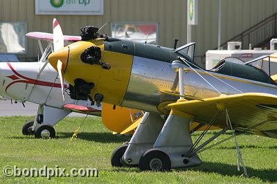 Aircraft at the annual fly in at Pogreba Field, Three Forks, Montana