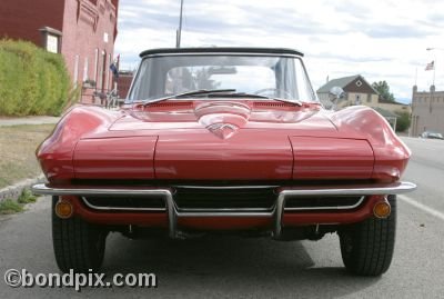 'Going to the Sun Rally' Corvette car in Deer Lodge, Montana