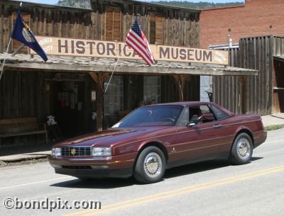 Classic and vintage cars on parade in Virginia City in Montana