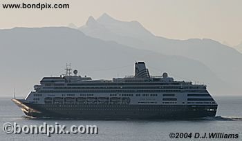 Cruise ship Zaandam in Alaska