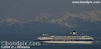 Cruise ship in Alaska