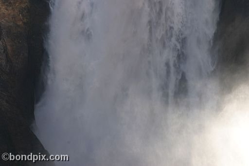 Upper falls in the Grand Canyon of Yellowstone Park