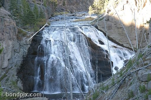 Waterfall in Yellowstone Park