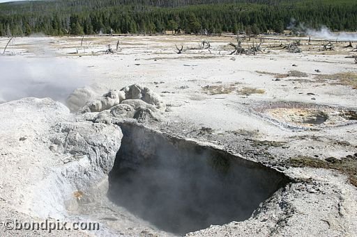 Some of the natural features of Yellowstone Park