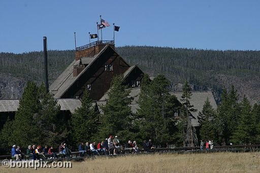 Lodge in Yellowstone Park